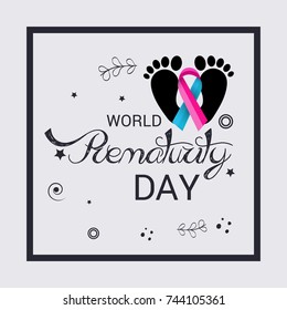 Vector illustration of a Banner for World Prematurity Day.