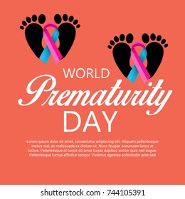 Vector illustration of a Banner for World Prematurity Day.