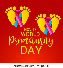 Vector illustration of a Banner for World Prematurity Day.