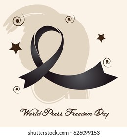 Vector illustration of a Banner for World Press Freedom Day.