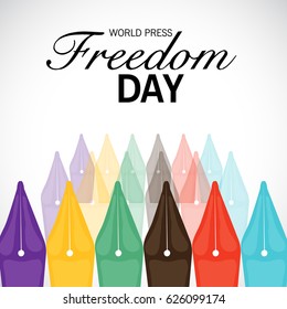 Vector illustration of a Banner for World Press Freedom Day.