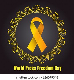 Vector illustration of a Banner for World Press Freedom Day.