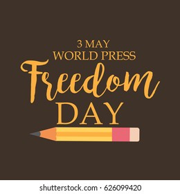Vector illustration of a Banner for World Press Freedom Day.