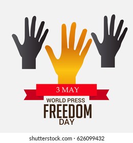 Vector illustration of a Banner for World Press Freedom Day.
