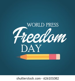 Vector illustration of a Banner for World Press Freedom Day.