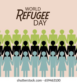 Vector illustration of a Banner for World Refugee Day.