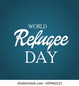 Vector illustration of a Banner for World Refugee Day.