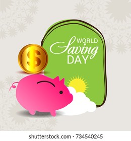 Vector illustration of a Banner for World Saving Day.