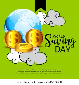 Vector illustration of a Banner for World Saving Day.