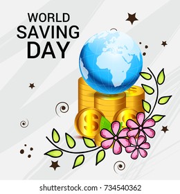 Vector illustration of a Banner for World Saving Day.