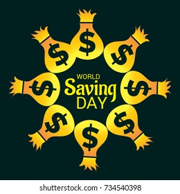 Vector illustration of a Banner for World Saving Day.