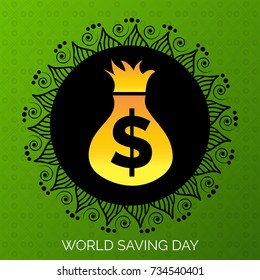 Vector illustration of a Banner for World Saving Day.