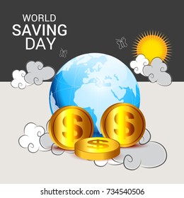 Vector illustration of a Banner for World Saving Day.