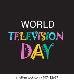 Vector illustration of a Banner for World Television Day.