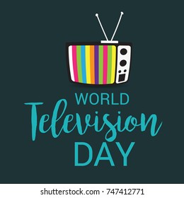 Vector illustration of a Banner for World Television Day.