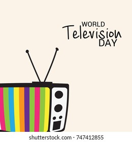 Vector illustration of a Banner for World Television Day.