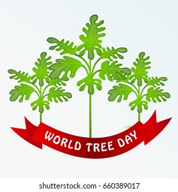 Vector illustration of a Banner for World Tree Day.