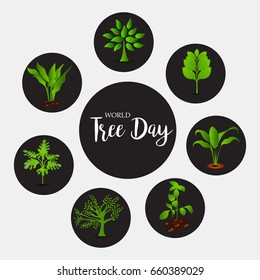 Vector illustration of a Banner for World Tree Day.