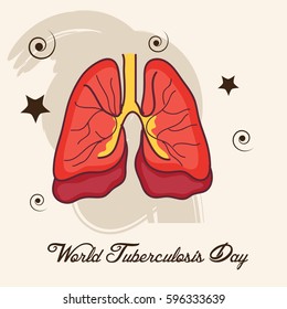 Vector illustration of a Banner for World Tuberculosis Day.