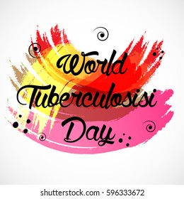 Vector illustration of a Banner for World Tuberculosis Day.