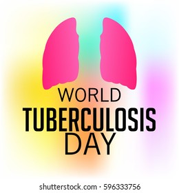 Vector illustration of a Banner for World Tuberculosis Day.