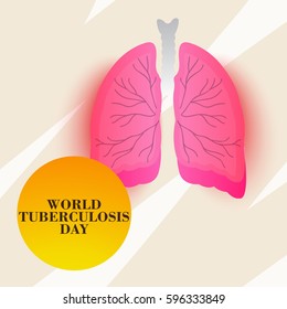 Vector illustration of a Banner for World Tuberculosis Day.