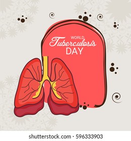 Vector illustration of a Banner for World Tuberculosis Day.