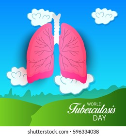 Vector illustration of a Banner for World Tuberculosis Day.