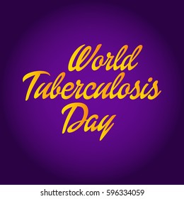 Vector illustration of a Banner for World Tuberculosis Day.