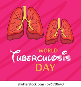 Vector illustration of a Banner for World Tuberculosis Day.