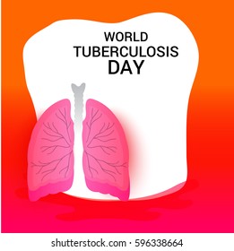 Vector illustration of a Banner for World Tuberculosis Day.