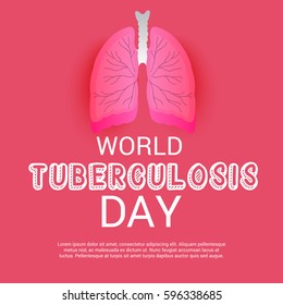 Vector illustration of a Banner for World Tuberculosis Day.