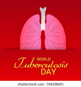 Vector illustration of a Banner for World Tuberculosis Day.