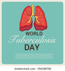 Vector illustration of a Banner for World Tuberculosis Day.
