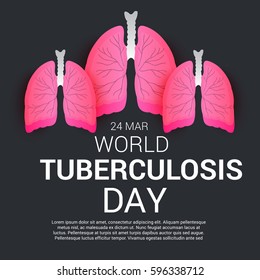 Vector illustration of a Banner for World Tuberculosis Day.