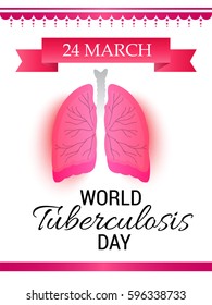 Vector illustration of a Banner for World Tuberculosis Day.