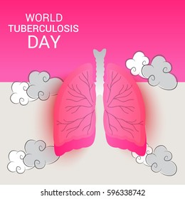 Vector illustration of a Banner for World Tuberculosis Day.