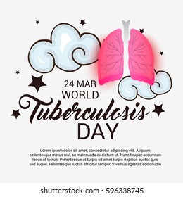 Vector illustration of a Banner for World Tuberculosis Day.
