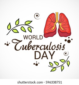 Vector illustration of a Banner for World Tuberculosis Day.