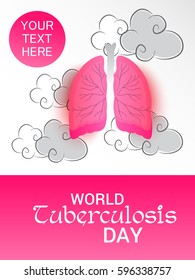 Vector illustration of a Banner for World Tuberculosis Day.