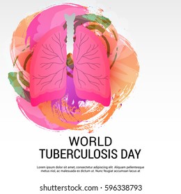 Vector illustration of a Banner for World Tuberculosis Day.