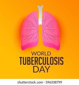 Vector illustration of a Banner for World Tuberculosis Day.