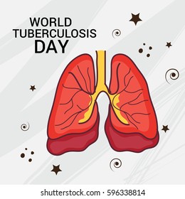 Vector illustration of a Banner for World Tuberculosis Day.