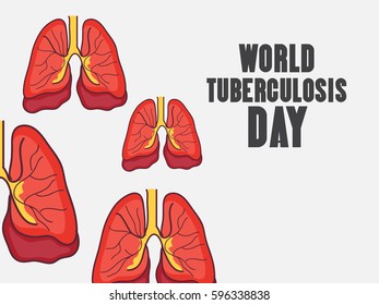 Vector illustration of a Banner for World Tuberculosis Day.