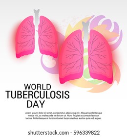 Vector illustration of a Banner for World Tuberculosis Day.