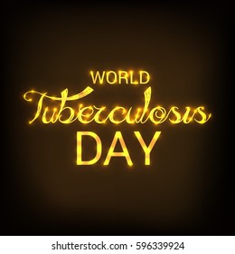 Vector illustration of a Banner for World Tuberculosis Day.