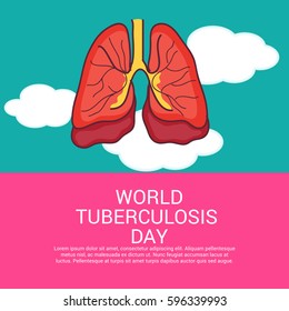 Vector illustration of a Banner for World Tuberculosis Day.