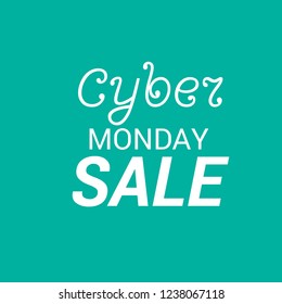 Vector illustration of a Banner/Background for Cyber Monday Sale.