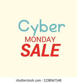 Vector illustration of a Banner/Background for Cyber Monday Sale.