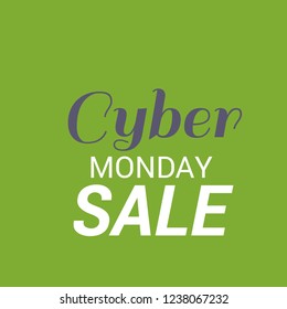 Vector illustration of a Banner/Background for Cyber Monday Sale.